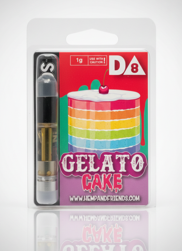 Hemp and Friends 1g cartridge - Gelato Cake