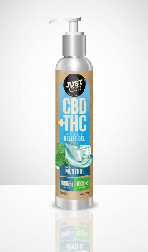 Just CBD - CBD+THC Ultra Relief Gel with Menthol 4oz
