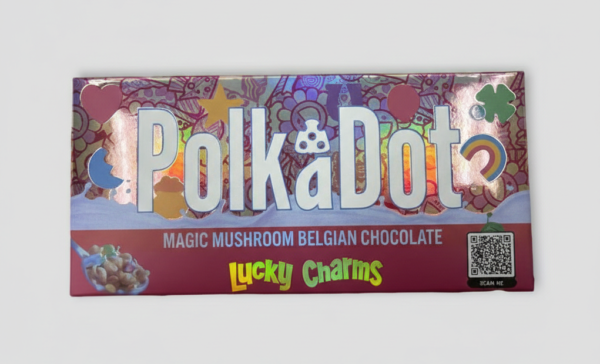 Polkadot magic mushroom chocolate - lucky charms