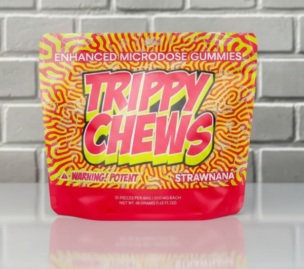 Trippy Chews mushroom gummies - Strawnana
